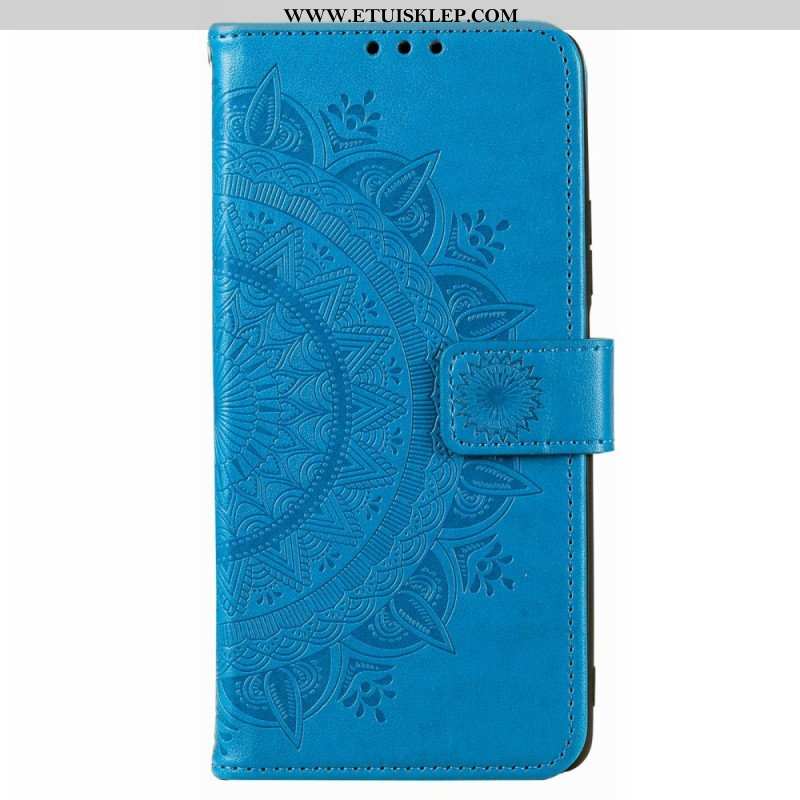 Etui Folio do Poco X4 Pro 5G Mandala Sun Ze Smyczą